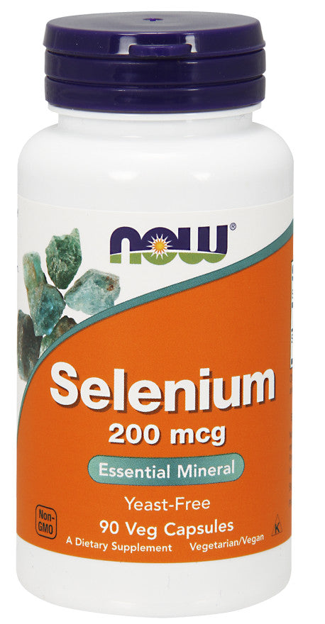NOW Foods selēns, 200 mkg – 90 kapsulas