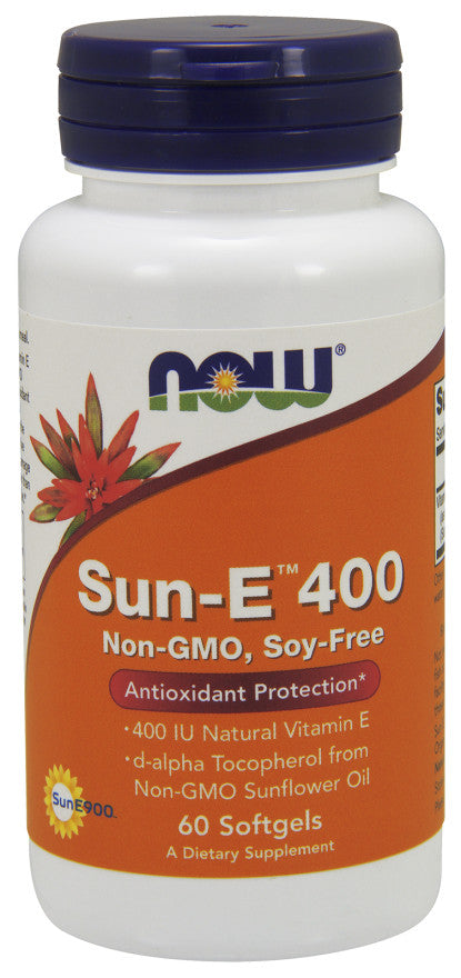 NOW Foods Sun - E, 400 SV – 60 kapsulas