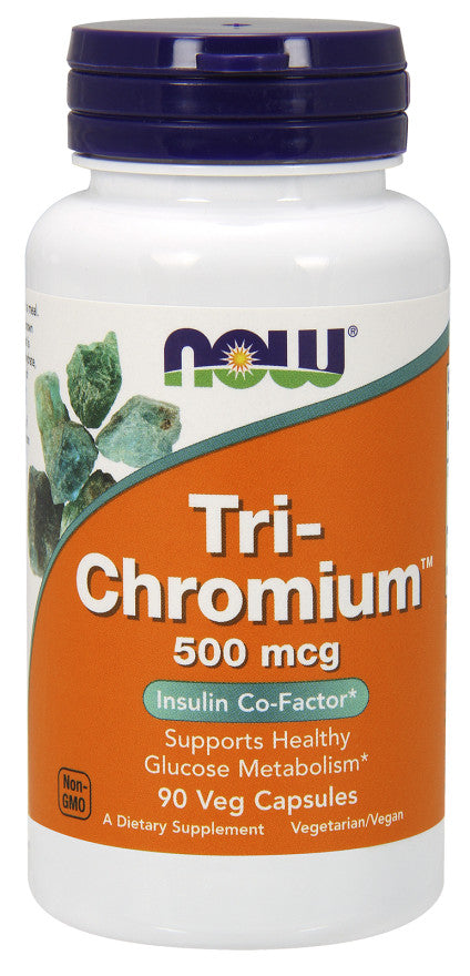 NOW Foods trichroms, 500 mcg – 90 kapsulas