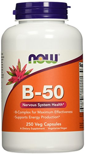 NOW Foods vitamīns B-50 - 250 kapsulas