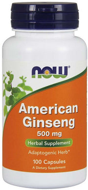 NOW Foods Amerikas žeņšeņs, 500 mg – 100 kapsulas