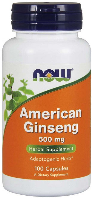 NOW Foods Amerikas žeņšeņs, 500 mg – 100 kapsulas