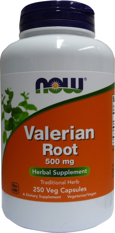 NOW Foods baldriāna sakne, 500 mg – 250 kapsulas