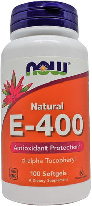 NOW Foods E vitamīns - 400, dabīgs – 100 kapsulas