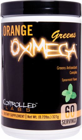 Controlled Labs apelsīnu OxiMega Greens, piparmētru garša – 327 g