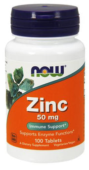 NOW Foods cinks, 50 mg – 100 tabletes