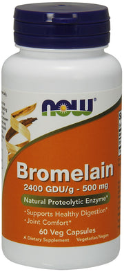 NOW Foods Bromelain, 500 mg - 60 kapsulas