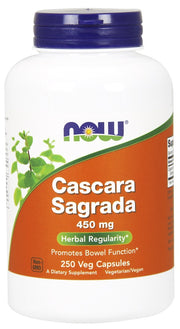 NOW Foods Cascara Sagrada, 450 mg – 250 kapsulas