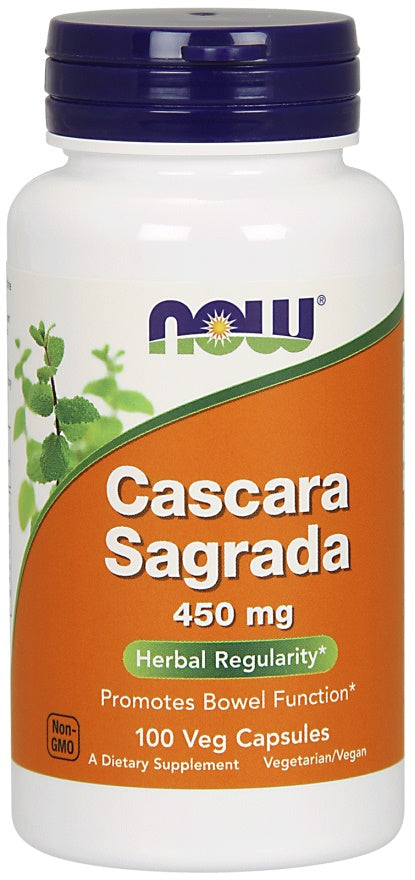 Produkto nuotrauka: NOW Foods Cascara Sagrada, 450mg - 100 kapsulių