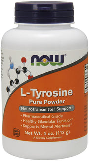 NOW Foods L-tirozīns, pulveris - 113 g