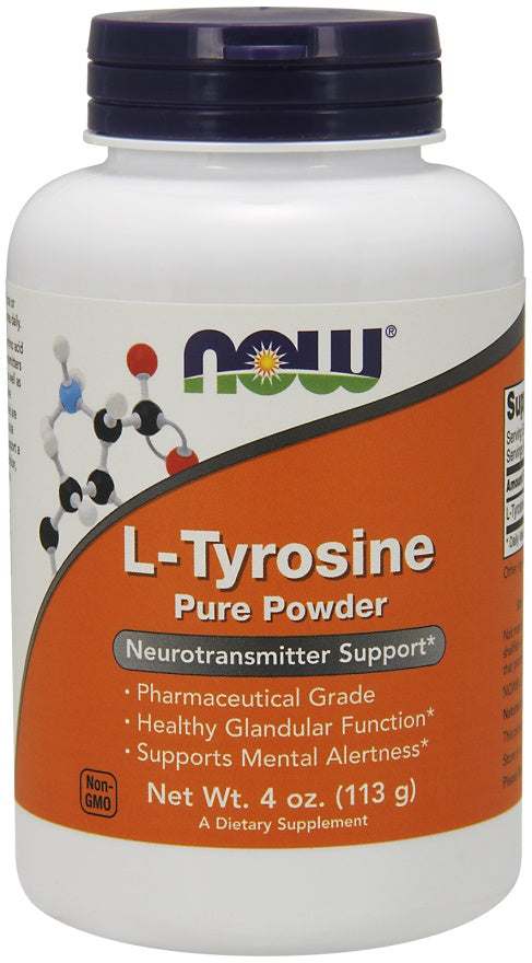 NOW Foods L-tirozīns, pulveris - 113 g
