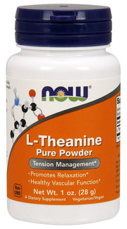 Produkto nuotrauka: NOW Foods L-Theanine, Pure Powder - 28 g