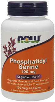 NOW Foods fosfatidilserīns, 100 mg – 120 kapsulas