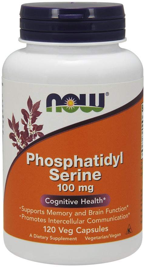 NOW Foods fosfatidilserīns, 100 mg – 120 kapsulas