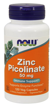 NOW Foods cinka pikolināts, 50 mg – 120 kapsulas