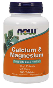 Produkto nuotrauka: NOW Foods Calcium & Magnesium - 100 tablečių