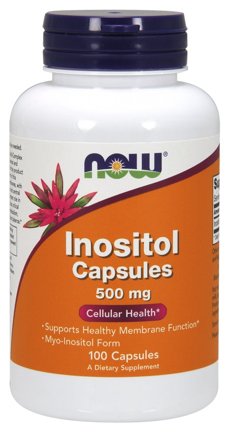 NOW Foods inozīts, 500 mg – 100 kapsulas