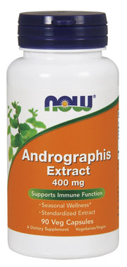 NOW Foods andrographis ekstrakts, 400 mg – 90 kapsulas