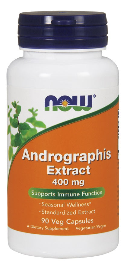NOW Foods andrographis ekstrakts, 400 mg – 90 kapsulas