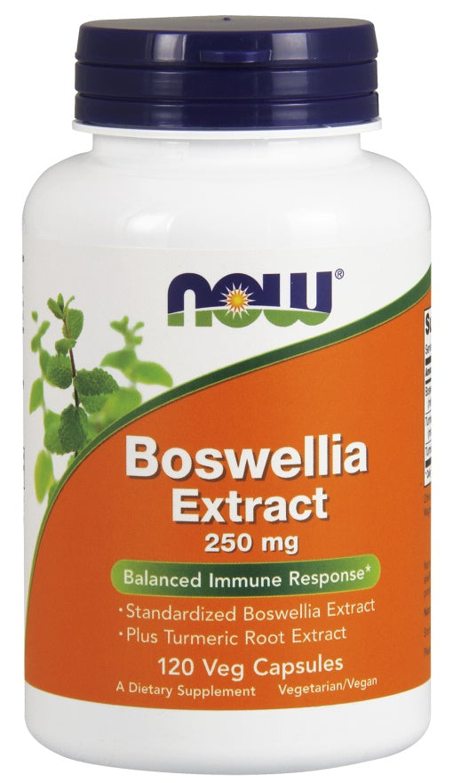 Produkto nuotrauka: NOW Foods Boswellia Extract Plus Turmeric Root Extract, 250mg - 120 kapsulių