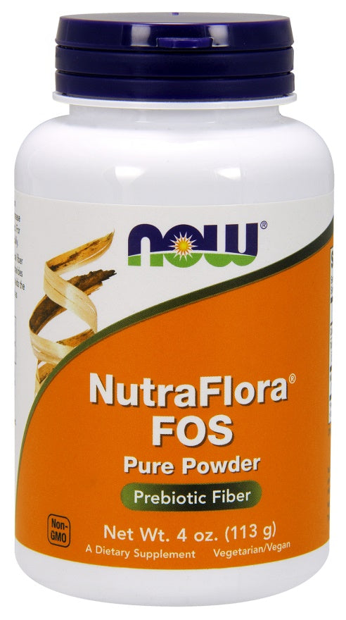 NOW Foods NutraFlora FOS, tīrs pulveris – 113 g