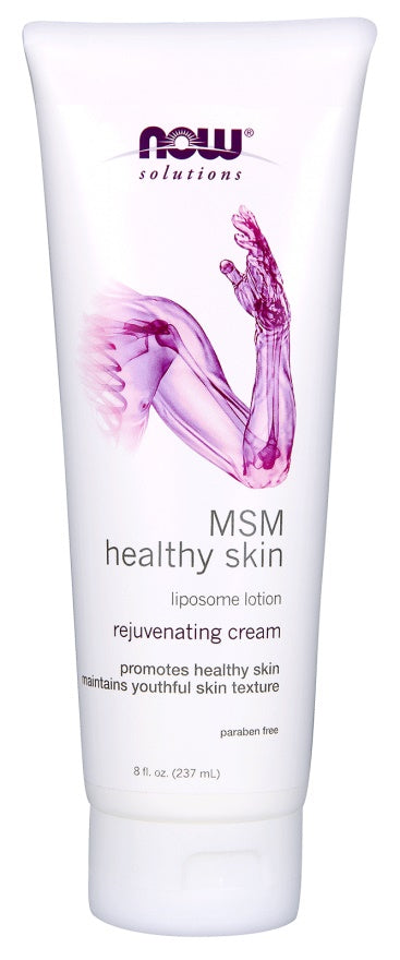 NOW Foods MSM veselīgas ādas liposomu losjons — 237 ml.