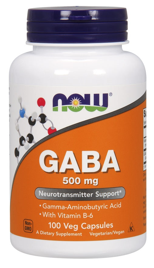 NOW Foods GASS ar B6 vitamīnu, 500 mg – 100 kapsulas