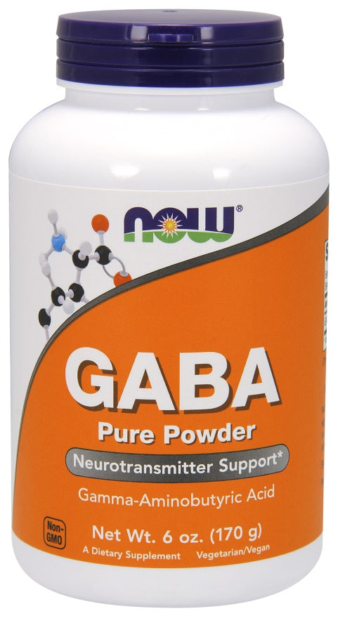 NOW Foods Gaba, tīrs pulveris – 170 g