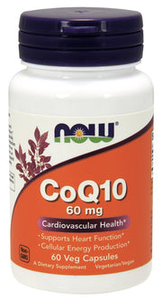 NOW Foods Koenzīms Q10, 60 mg – 60 kapsulas
