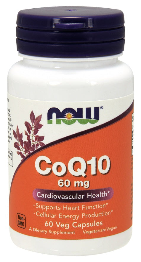 NOW Foods Koenzīms Q10, 60 mg – 60 kapsulas