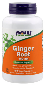 Produkto nuotrauka: NOW Foods Ginger Root, 550mg - 100 kapsulių