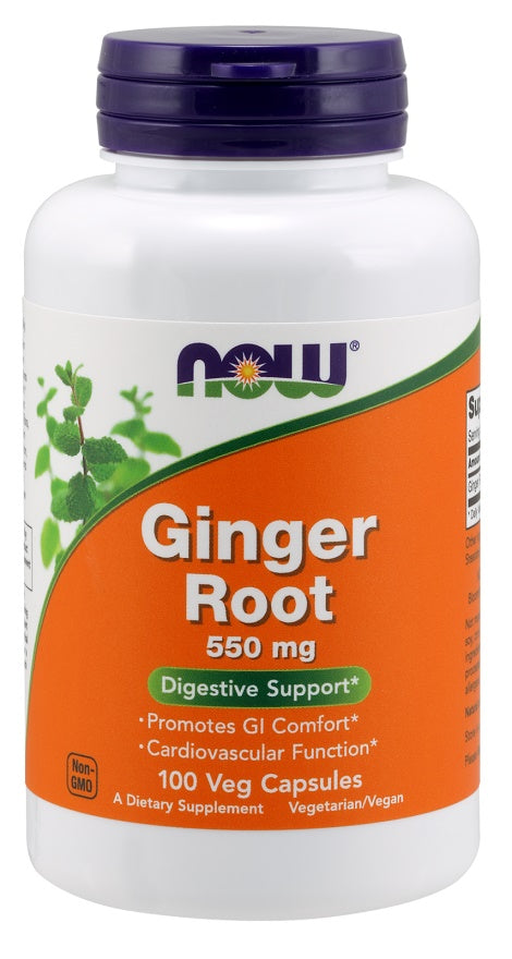 Produkto nuotrauka: NOW Foods Ginger Root, 550mg - 100 kapsulių