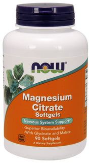 Produkto nuotrauka: NOW Foods Magnesium Citrate Softgels - 90 minkštųjų kapsulių