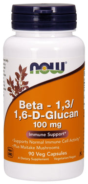 NOW Foods Beta – 1,3/1,6 - D - glikāns, 100 mg – 90 kapsulas