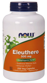 NOW Foods Eleuthero, 500 mg – 250 kapsulas