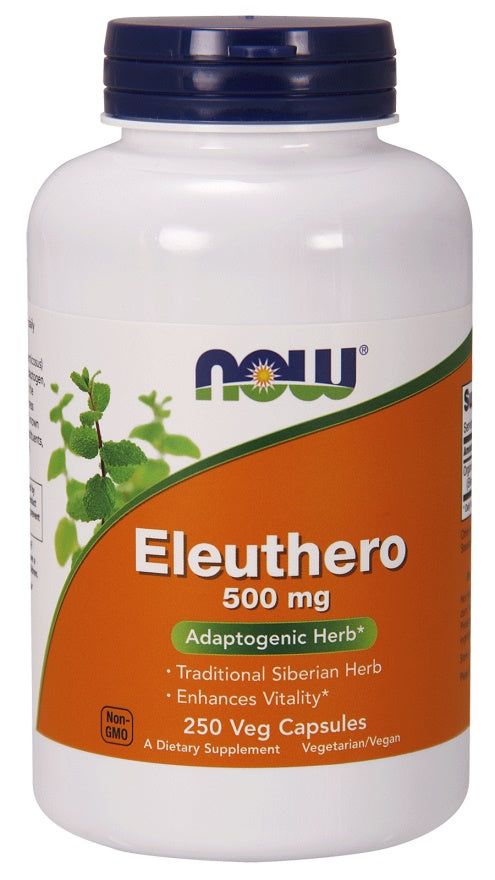 NOW Foods Eleuthero, 500 mg – 250 kapsulas