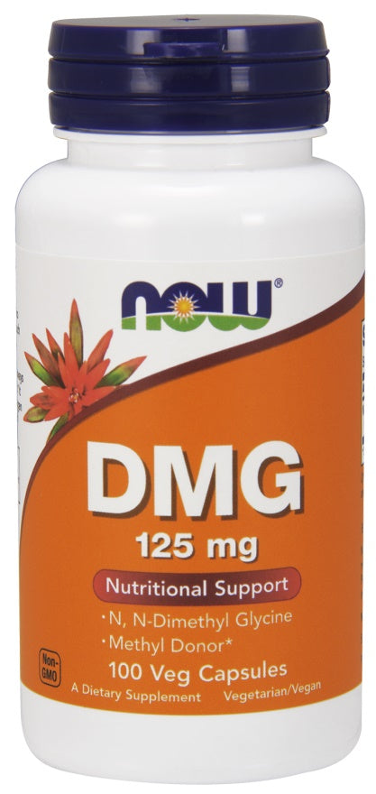 NOW Foods DMG (dimetilglicīns), 125 mg - 100 kapsulas