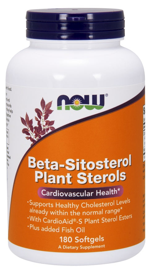 NOW Foods beta-sitosterola augu sterīni – 180 kapsulas
