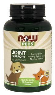 NOW Foods Pets, Locītavu atbalsts – 90 košļājamās tabletes