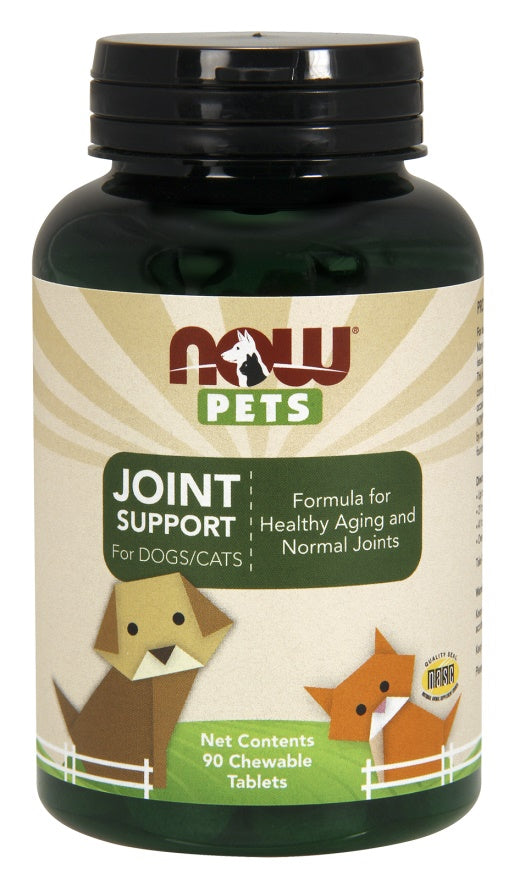 NOW Foods Pets, Locītavu atbalsts – 90 košļājamās tabletes