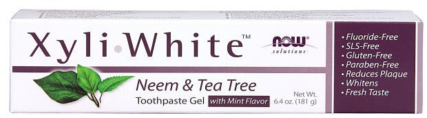 NOW Foods XyliWhite, neem un tējas koka zobu pastas želeja — 181 g
