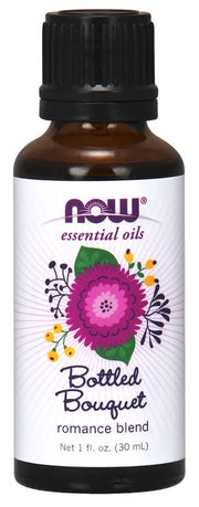 NOW Foods ēteriskā eļļa, iepildīts eļļu maisījums Bouquet – 30 ml.