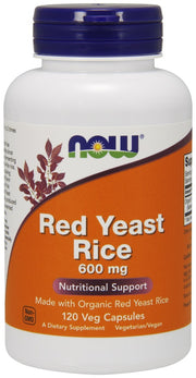 NOW Foods sarkano rauga rīsi, 600 mg – 120 kapsulas
