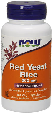 NOW Foods sarkanie rauga rīsi, 600 mg – 60 kapsulas