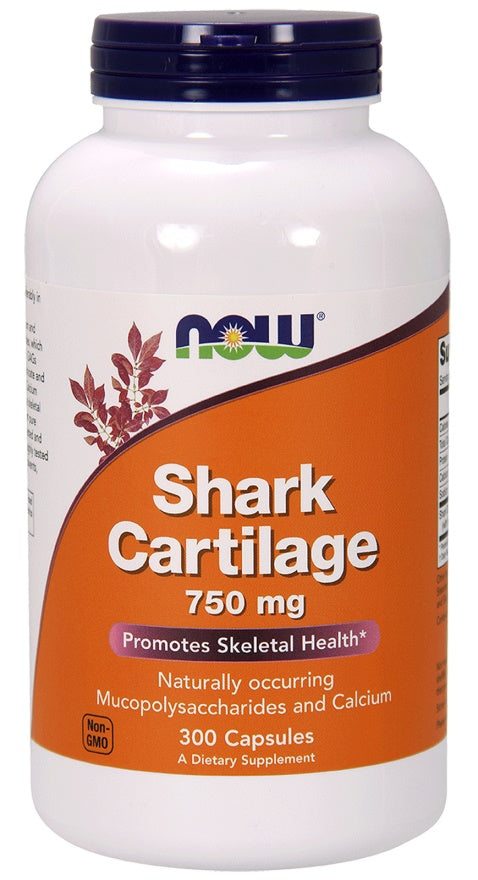 NOW Foods Haizivs skrimslis, 750 mg – 300 kapsulas