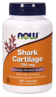 Produkto nuotrauka: NOW Foods Shark Cartilage, 750mg - 100 kapsulių