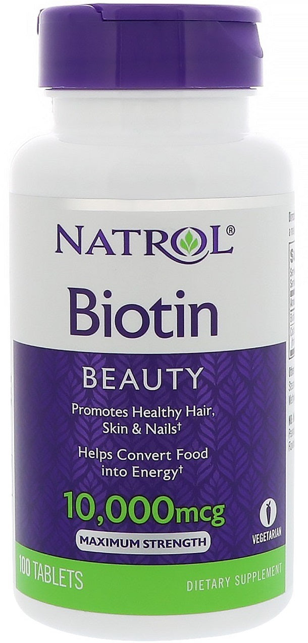 Natrol Biotīns, 10000mcg - 100 tabletes