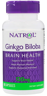 Natrol Ginks Ginkgo Biloba, 120 mg - 60 kapsulas