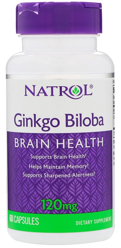 Natrol Ginks Ginkgo Biloba, 120 mg - 60 kapsulas