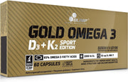 Olimp Nutrition Gold Omega 3 D3 + K2 Sport Edition - 60 kapsulas